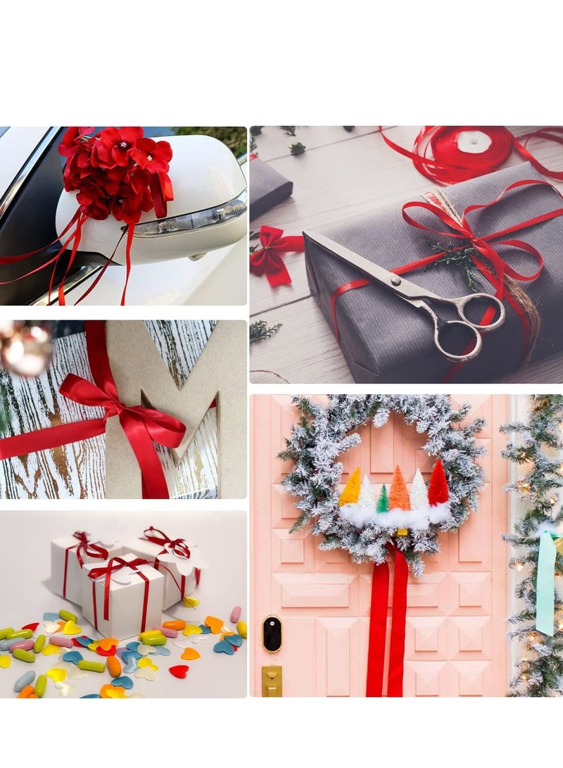 MARKQ Red Satin Ribbon 38mm x 25yd Fabric Polyester Ribbon for Gift Wrapping Party Favors Wedding Decorations Bow Making Bouquets Sewing Projects & Craft Supplies  - Image 4