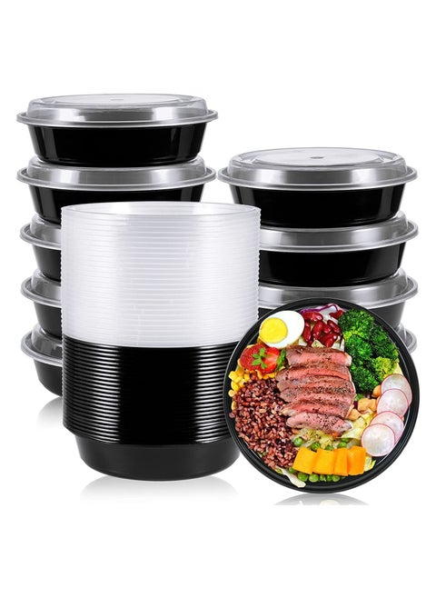 50 Pack 24oz Meal Prep Container With Lids
