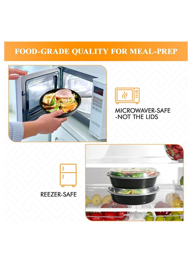 50 Pack 24oz Meal Prep Container With Lids