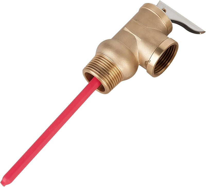 G 3/4 Brass Boiler Pressure Relief Transducer, Temperature Control Device for Water Heaters, 150 Psi Rating, Long-Lasting, Easy Installation - Image 1