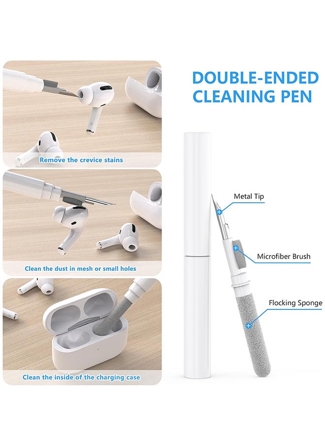 O Ozone silicone 3 Pair Replacement Ear Tips for AirPods Pro 2nd/1st Generation with Cleaner kit,Noise Reduction Hole With Cleaner kit (S/M/L)- White  - Image 3
