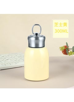 Mini Matte Stainless Steel Vacuum Flask Custom Logo Creamy-white