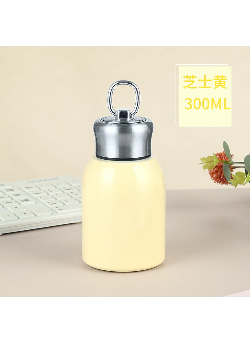 Generic - Mini Matte Stainless Steel Vacuum Flask Custom Logo Creamy-white - Image 1