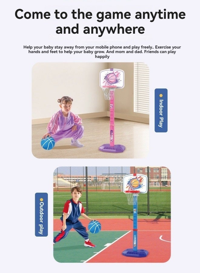 M MIAOYAN Children's liftable basketball stand self-counting shooting frame indoor home basketball sports outdoor sports toys - Image 2