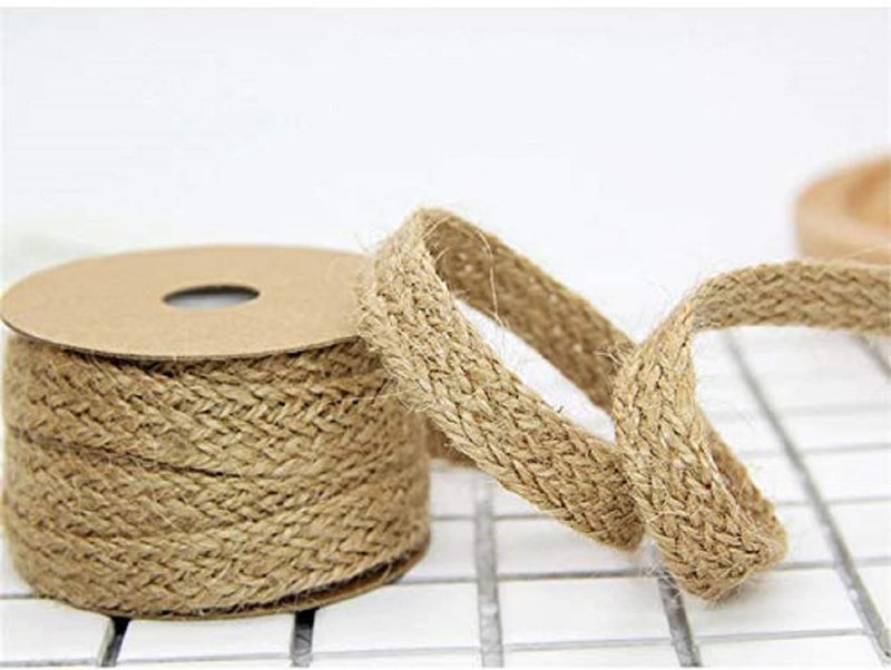 BSPS Natural 20 Meters 13mm Jute Twine Rope Linen Twine Rustic String Cord Rope DIY Burlap String Rope Rope No R26 - Image 1