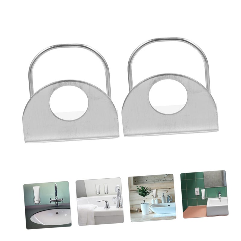3 Sets Wall Mounted Stainless Steel Toothpaste Holders Bathroom Storage Rack Easy Install - Image 4