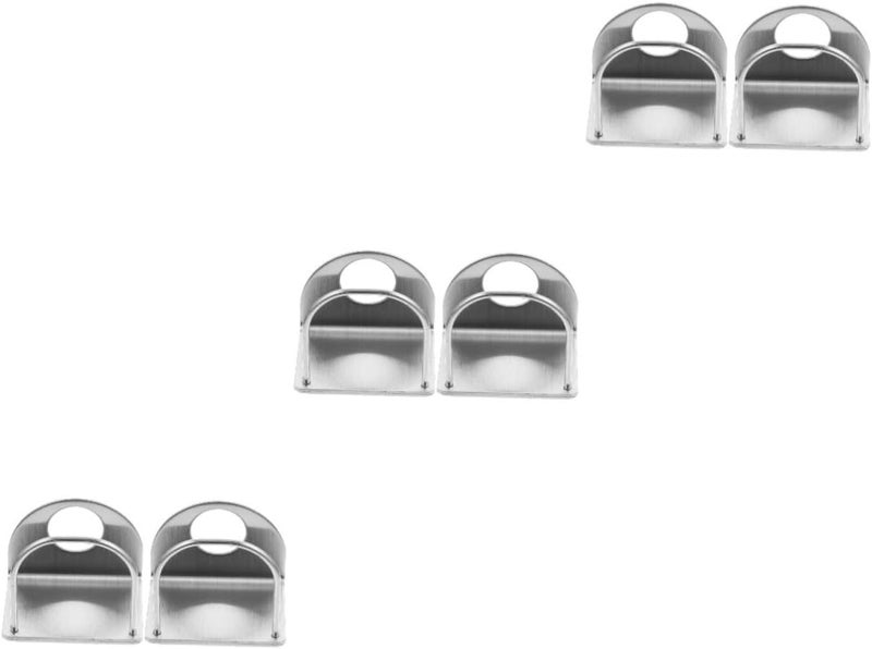 3 Sets Wall Mounted Stainless Steel Toothpaste Holders Bathroom Storage Rack Easy Install - Image 1
