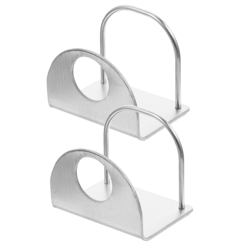 3 Sets Wall Mounted Stainless Steel Toothpaste Holders Bathroom Storage Rack Easy Install - Image 2