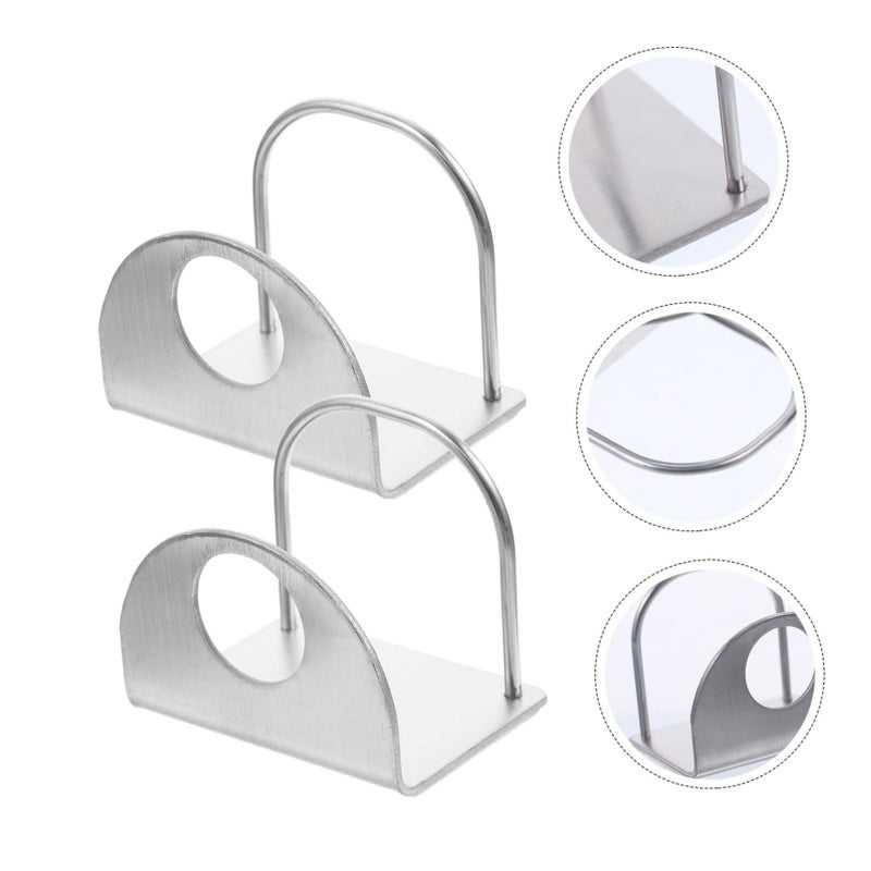 3 Sets Wall Mounted Stainless Steel Toothpaste Holders Bathroom Storage Rack Easy Install - Image 5