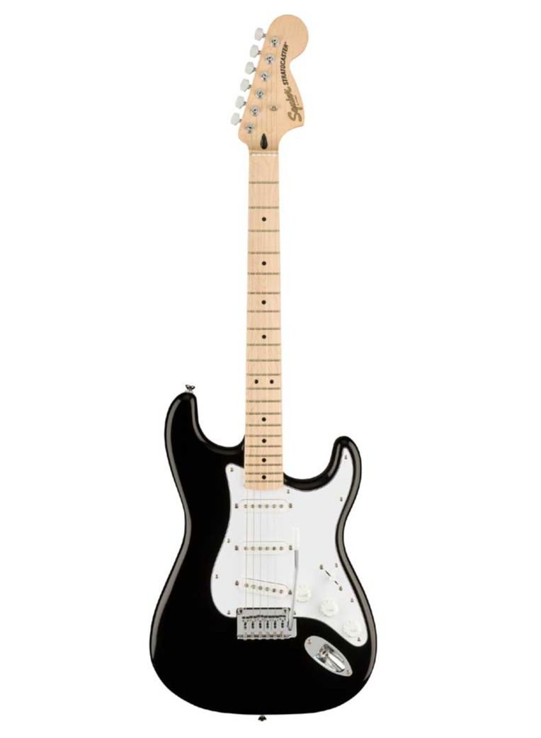 Fender 0378002506 Squier Affinity Stratocaster Electric Guitar in Black - Image 1