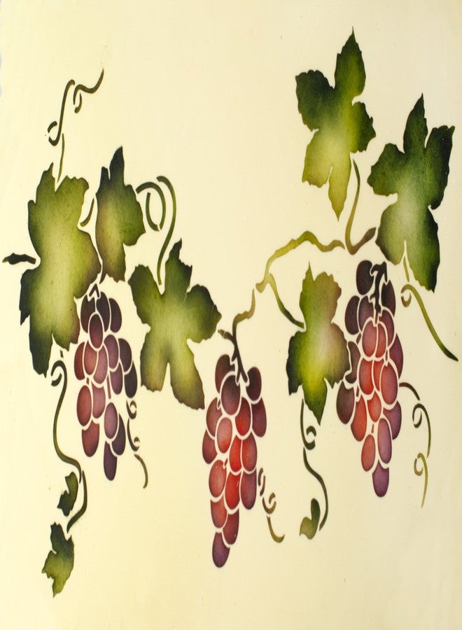 Designer Stencils C009 Grapevine Cake Stencil, Beige/semi-transparent - Image 2