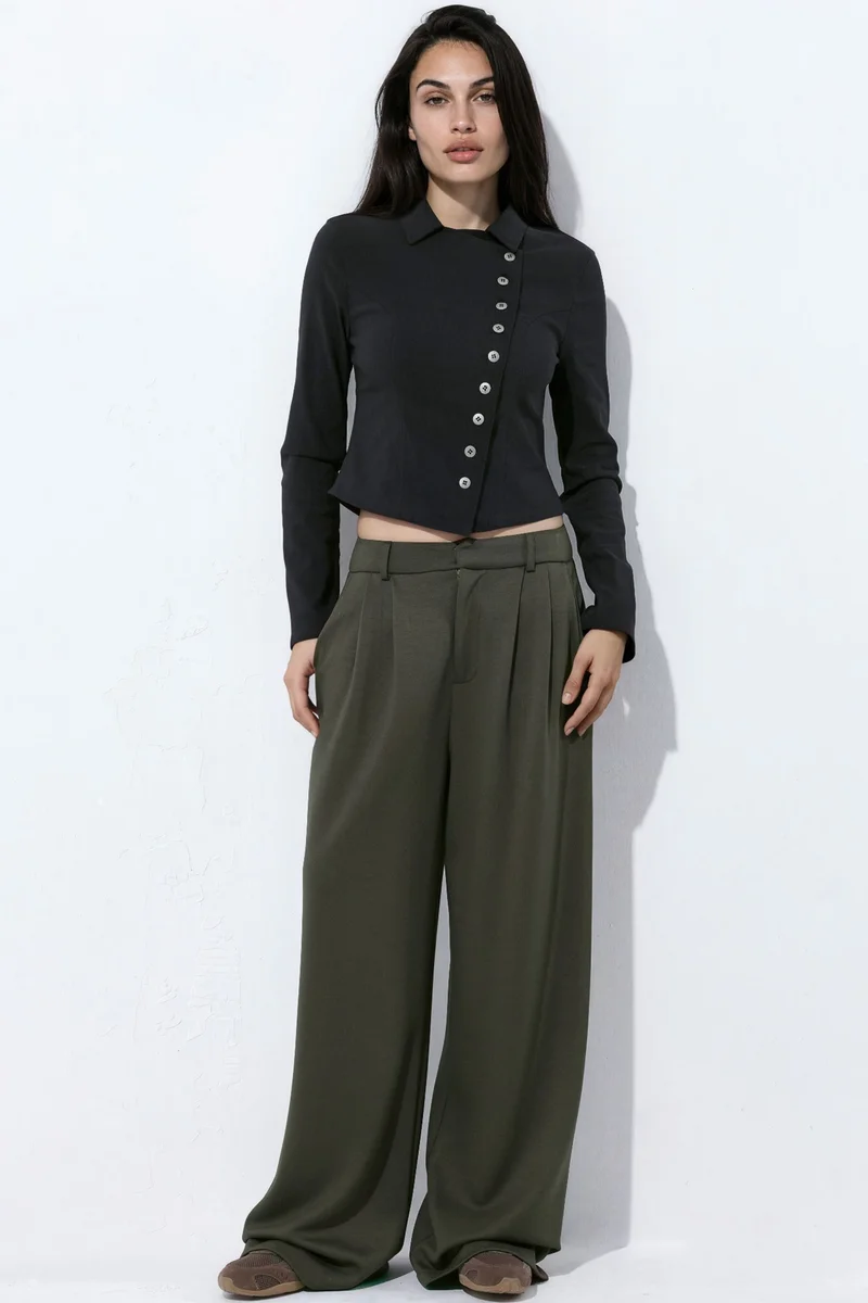 هيكاب Buttoned Wrap Shirt