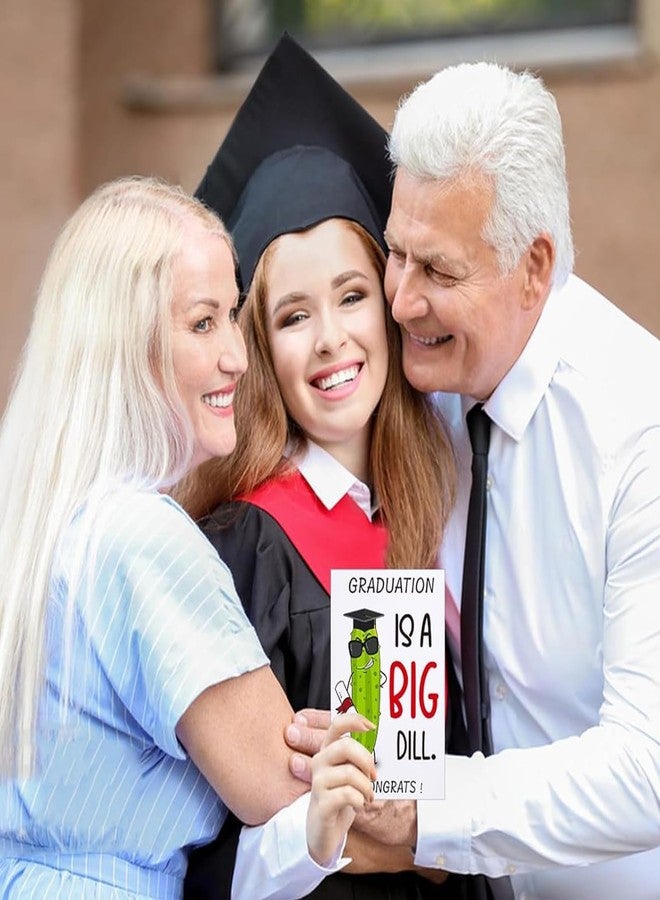 D4DREAM Funny Graduation Card for Him - Graduation Is a Big Dill Grads Gift Card with Envelope 2026 Congrats Grad Gifts for Son Daughter Friends High School Grads College Graduates - Image 2