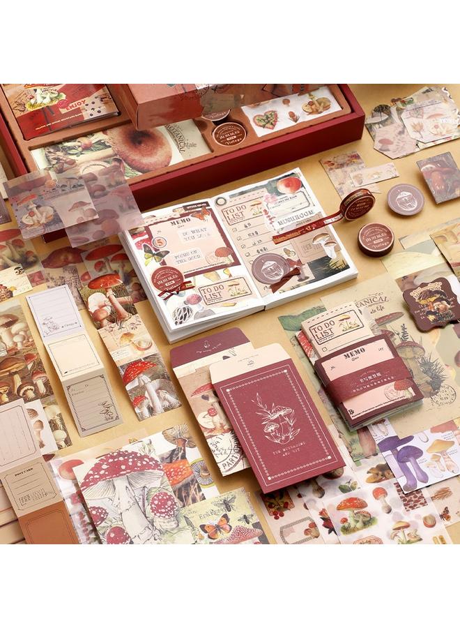 Bluejw Core Mo Retro Hand Account Mountain Series Material Gift Box Suit Literature And Art Europe And America DIY Hand Account Record Daily Suit - Image 3