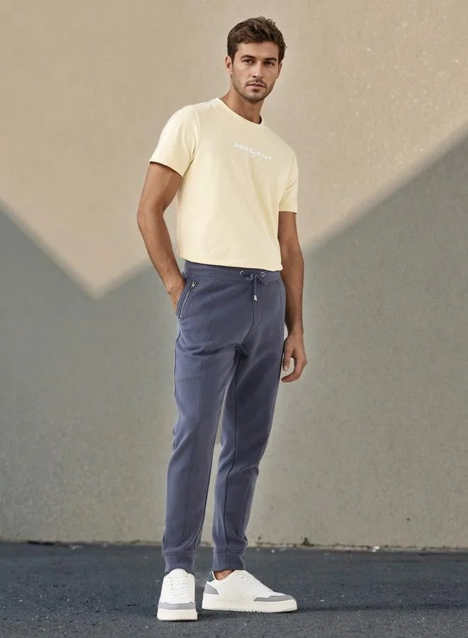 Iconic Iconic Slogan Print Pique T-shirt