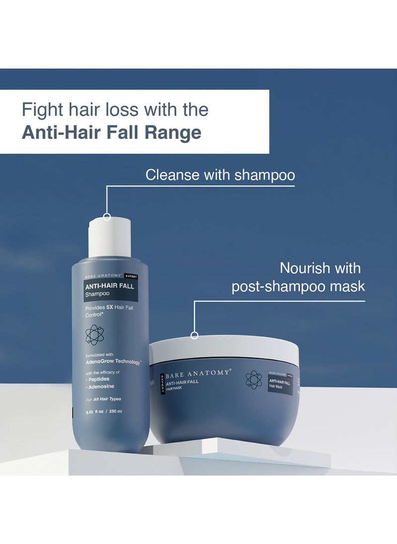 BARE ANATOMY Bare Anatomy Anti Hair Fall Shampoo | 5x Hair Fall Control | Powered By Adenosine & Peptides | For All Hair Types | Sulphate & Paraben Free | DHT Blocker Promotes Hair Growth | For Women & Men | 250ml  - Image 4