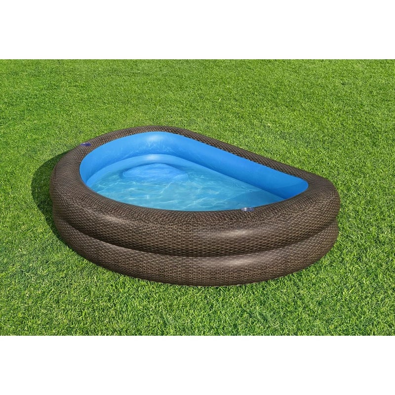 Bestway - TruPrint Family Pool Rattan Look 231x178x53 cm - 54426 - Image 2