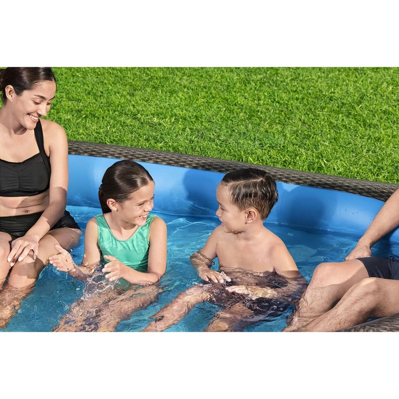 Bestway - TruPrint Family Pool Rattan Look 231x178x53 cm - 54426 - Image 4