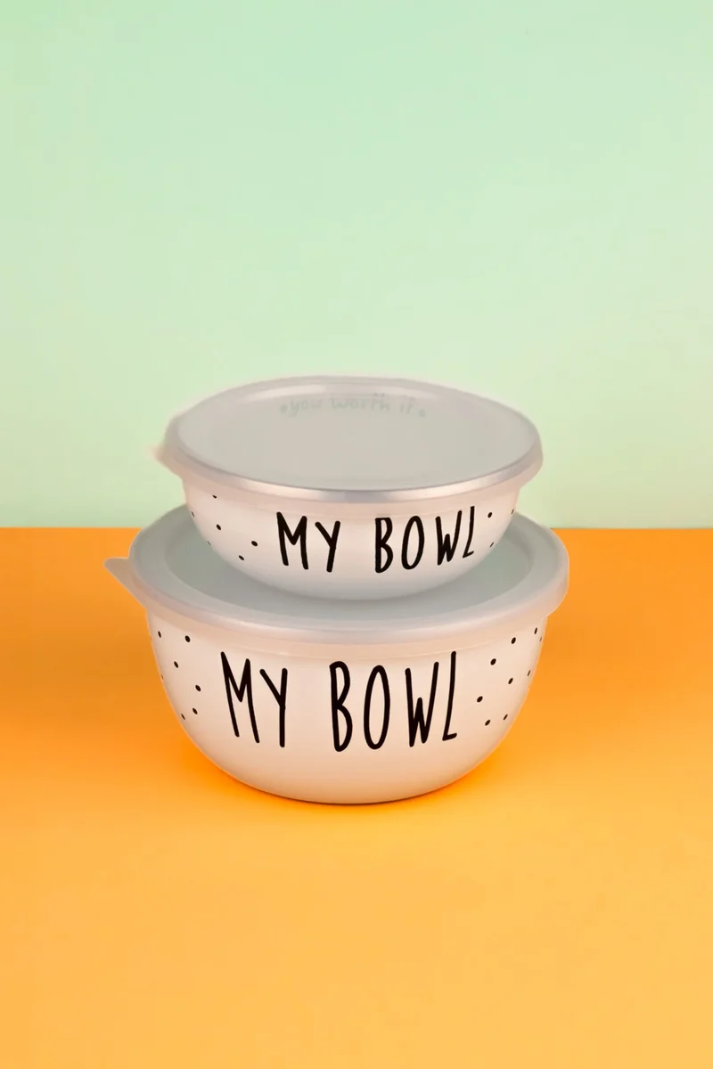Emaylab My Bowl Storage Container Set - Suitable for Carrying Food (Can be Used on All Stoves)