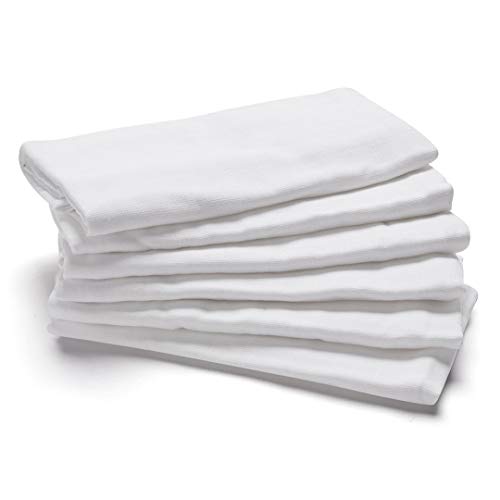ans Nappy Cloth Set of 4 - White, Soft Pure Cotton, Highly Absorbent, Reusable & Skin-Friendly for Babies, Perfect for Daily Use (70x70 cm) - Comfortable & Durable - Image 1