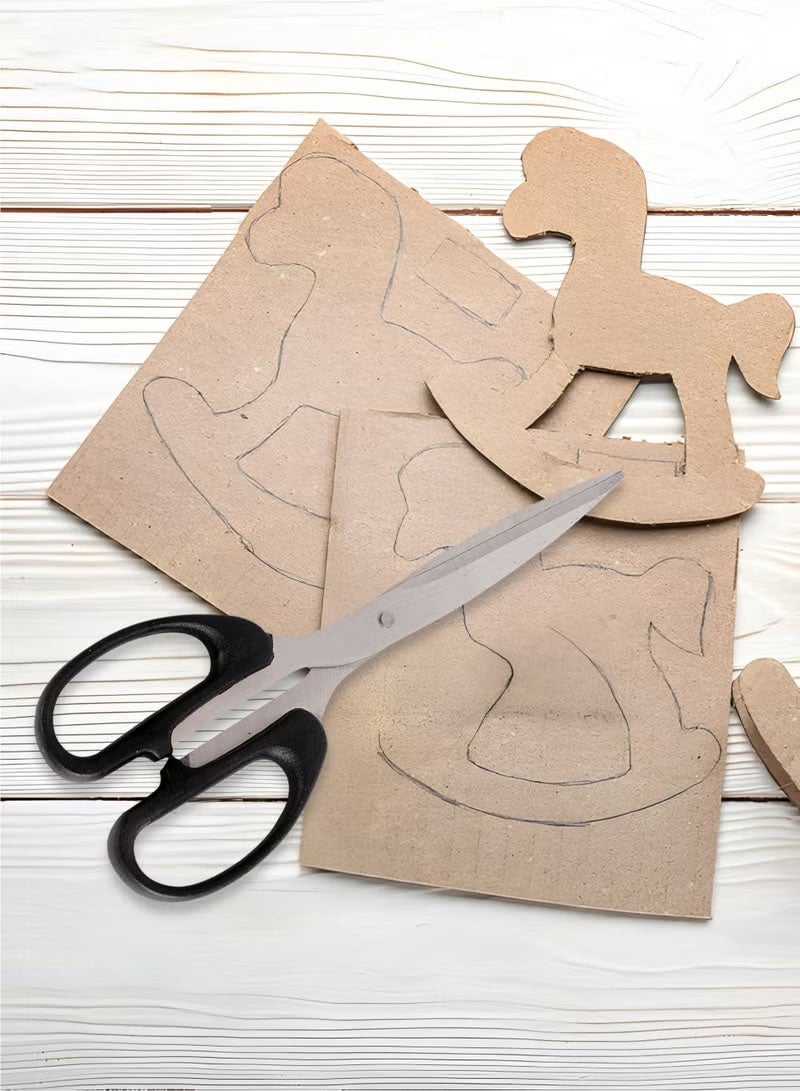 Office Scissors - Multipurpose Stainless Steel Cutting Scissors with Pointed Tips and Ergonomic Handle - Ideal for Paper, Cardboard, Crafting, and School or Office Use - Image 5