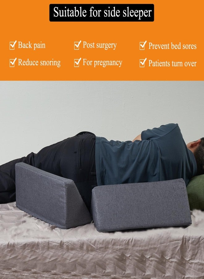 SAMTY Bed Wedges & Body positioners for Elderly/Seniors Side Sleeper(3 in 1) Triangle Bed Wedge Pillow for Back Pain Relief Pregnancy Wedge Pillow for Side Sleeping - Image 4
