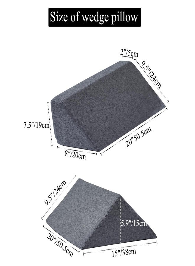 SAMTY Bed Wedges & Body positioners for Elderly/Seniors Side Sleeper(3 in 1) Triangle Bed Wedge Pillow for Back Pain Relief Pregnancy Wedge Pillow for Side Sleeping - Image 2