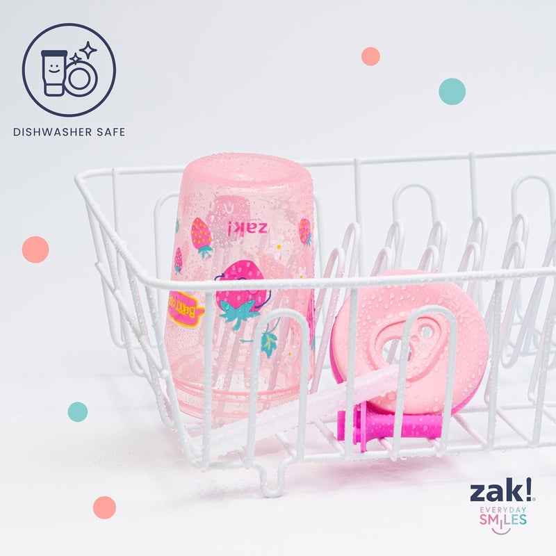 Zak Designs Disney Kelso Tumbler 15 oz Set (Minnie Mouse) Leak-Proof Screw-On Lid with Straw, Made of Durable Plastic and Silicone, Perfect Bundle for Kids - Image 4