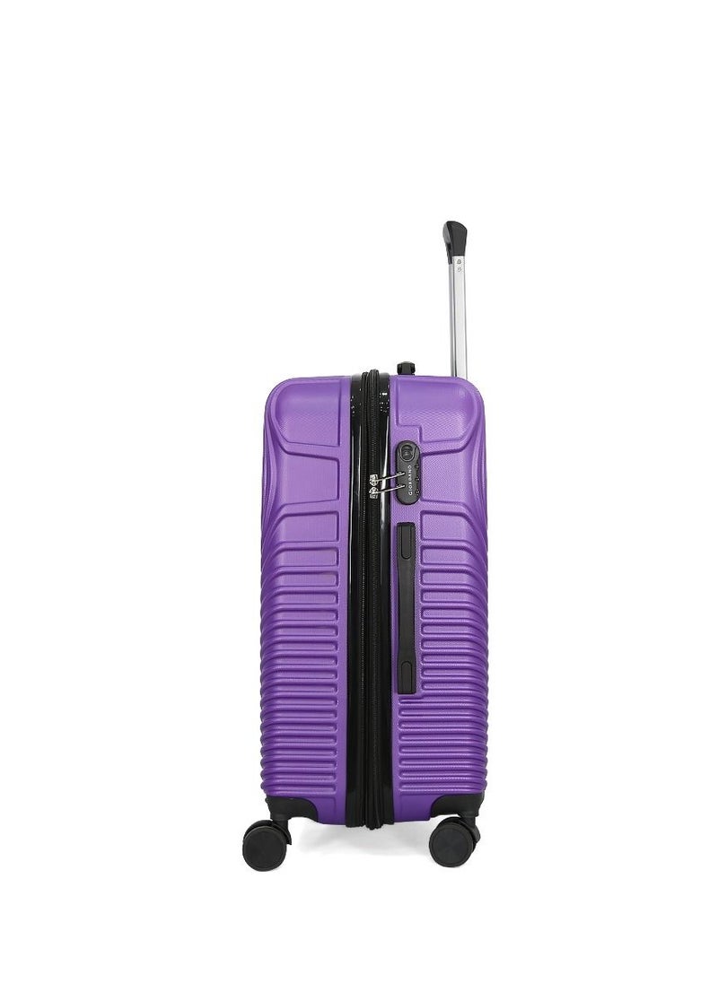 GIORDANO Giordano 3 piece hard trolley with TSA lock purple colour  - Image 3