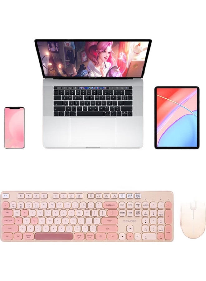 Dearmo Mk8900 Wireless Keyboard And Mouse Combo, Bluetooth Dual-Mode With Built-In Lithium Battery, For Laptop And Desktop Computers, Jinkai - Image 3