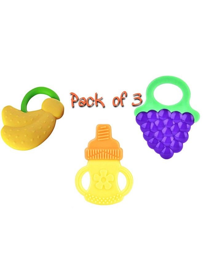 The Little Lookers Silicone Fruit Shape Teethers Combo For Baby Toddlers Infants (Pack Of 3)  - Image 2