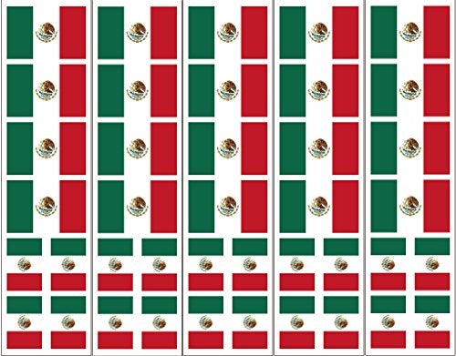 PremiumTT temporary tattoos 40 Tattoos: Mexican Flag, Mexico Party Favors - Image 1
