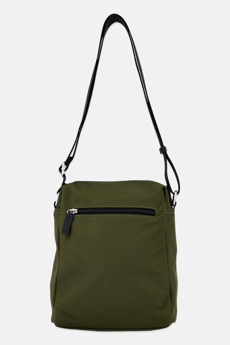 CERRUTI 1881 Men Brand Logo Cross Body Bag, Olive  - Image 3
