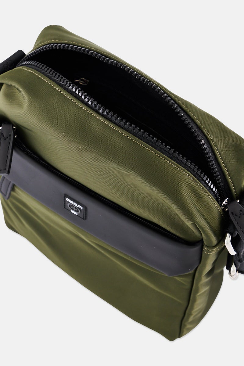 CERRUTI 1881 Men Brand Logo Cross Body Bag, Olive  - Image 4