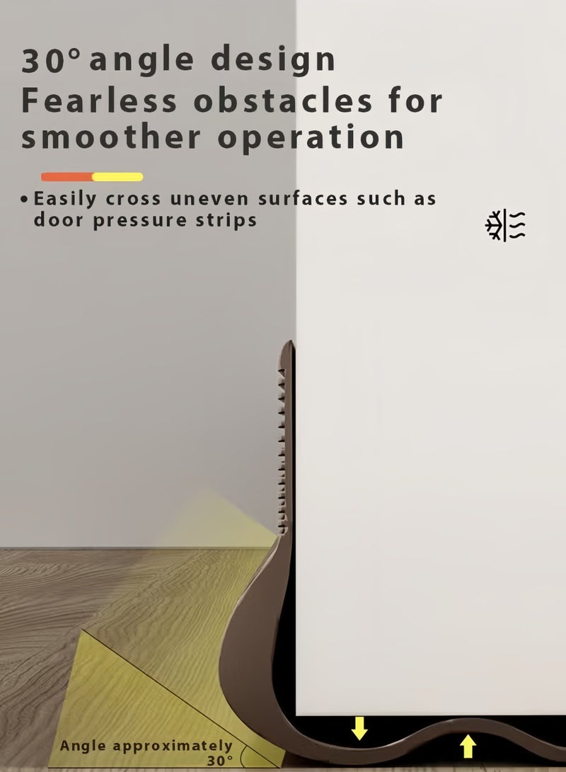 MLADEN 190CM Door Draft Stopper Weather Stripping Door Seal PVC Seal Strip Cuttable Soundproof Door Seal Door Bottom Sealing Strips Suitable for Exterior and Interior Doors, Dustproof, Soundproof, Weatherproof Strip (White) - Image 5