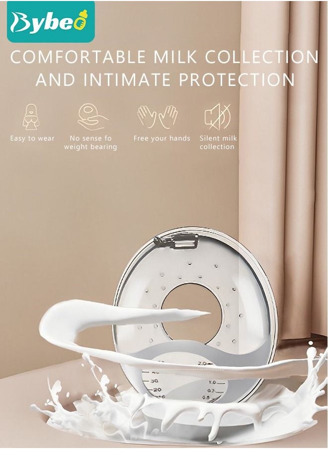 Bybeo - New Model Silicone Breast Shell & Milk Collection Catcher for Breastfeeding Relief (2 in 1) Protect Cracked, Sore, Engorged Nipples While Nursing or Pumping During The Day - Image 1