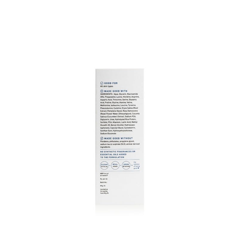 Plum 5 Niacinamide Face Serum for Clear  Bright Skin  with Rice Water  Provides Clear Glowing  Brightening Skin  Lightweight  Beginner Friendly Serum for Women  Men  All Skin Types  30ml - Image 4