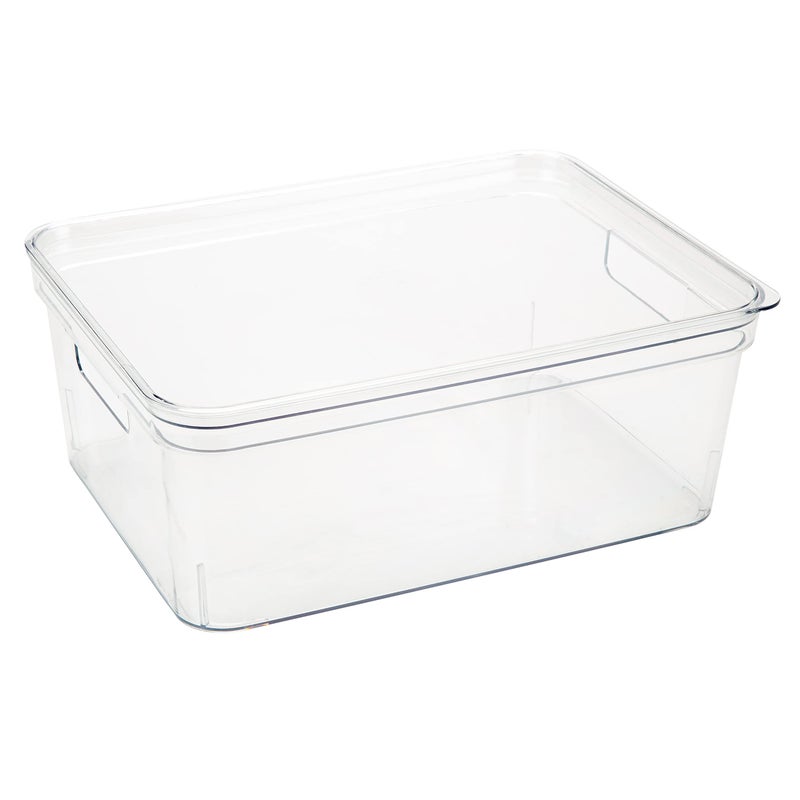 Simplify Medium, Super Clear Lidded Storage Bin - Image 1