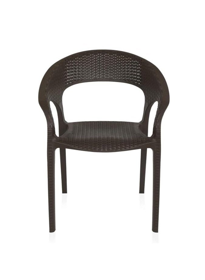 Helal Rattan Spanish chair Brown - Image 2