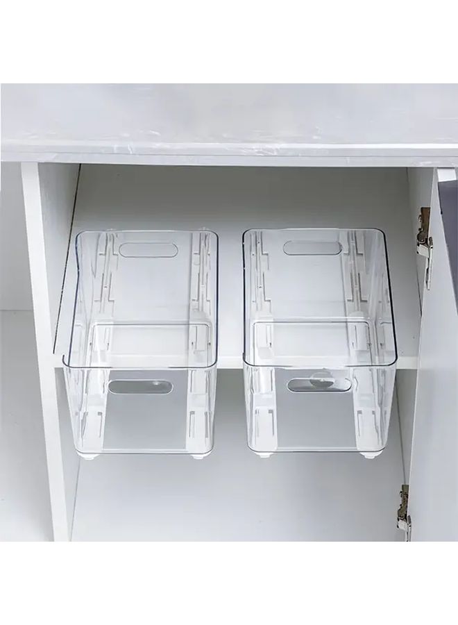 White 2Pcs Plastic Drawer Slides Side Mount Silent Hardware for Cabinet Organizer - Image 4