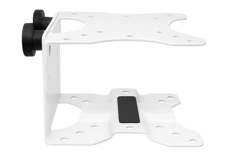 MYL Thin Client CPU Mount Bracket, Adjustable 0.65-2.55 Inch Depth, Supports up to 11 lbs, Black and White (White) - Image 3