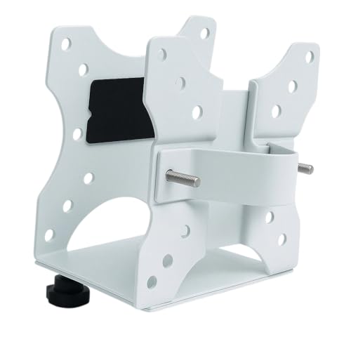 MYL Thin Client CPU Mount Bracket, Adjustable 0.65-2.55 Inch Depth, Supports up to 11 lbs, Black and White (White) - Image 2