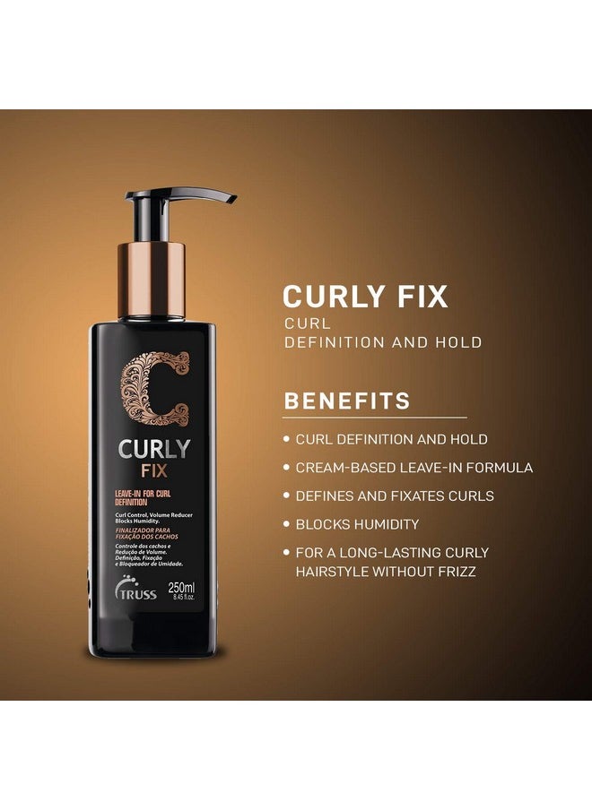 Truss - Curly Fix Leavein Curl Defining Cream For Curly Hair Control Curls Reduces Volume Blocks Humidity For Anti Frizz Control Of Your Curls All Day With A Medium Hold - Image 1