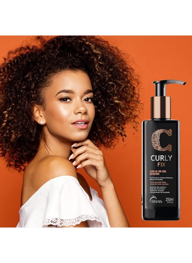 Truss Curly Fix Leavein Curl Defining Cream For Curly Hair Control Curls Reduces Volume Blocks Humidity For Anti Frizz Control Of Your Curls All Day With A Medium Hold  - Image 5