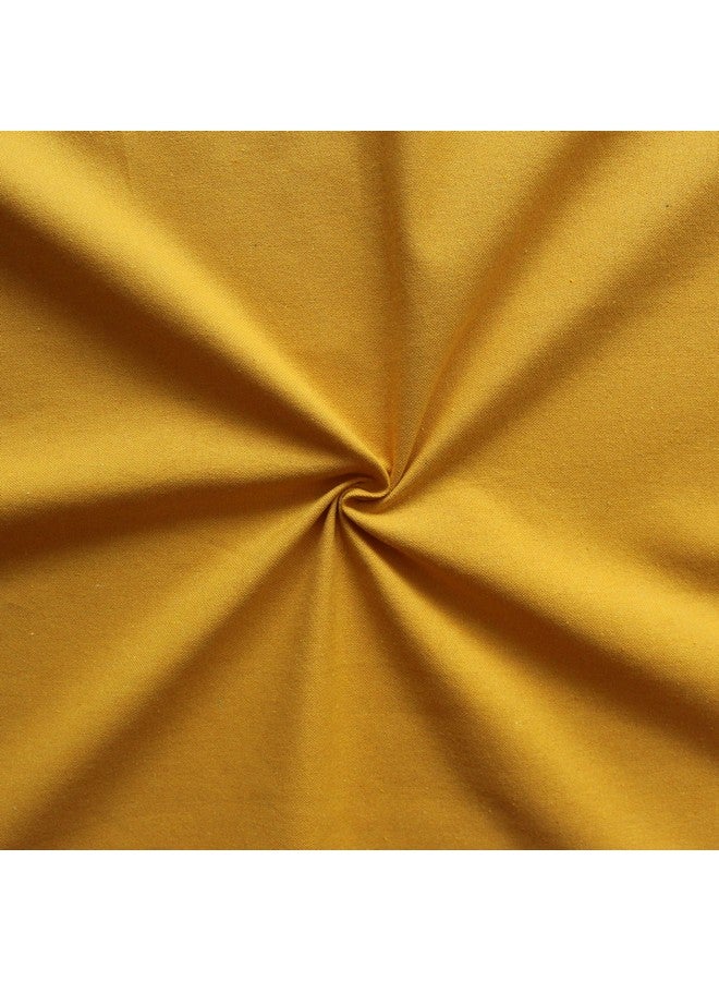 AIRWILL 100% Cotton Solid Pattern Window Curtains Sized, 5Ft Length (Yellow, Pack of 2 Pcs), Opaque, Grommet Curtains - Image 3