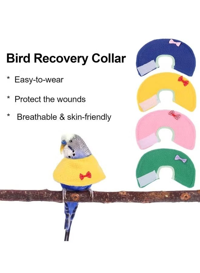 Bird Recovery Collar, Anti-Grave Wound Healing Bird Collar for Parrot, Protective Collar for Small Birds (Yellow)Bird Elizabeth Collars - Image 3