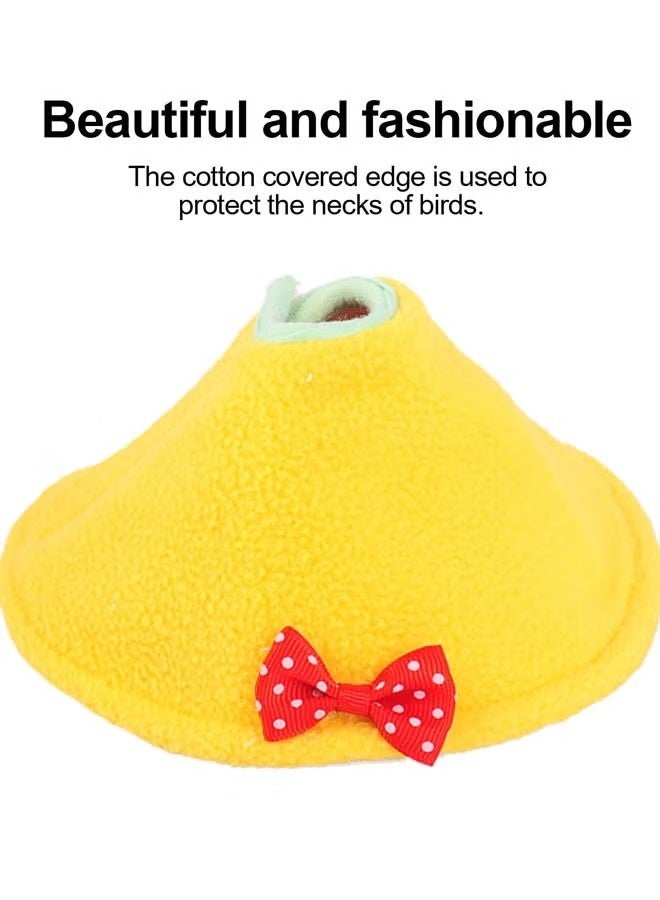 Bird Recovery Collar, Anti-Grave Wound Healing Bird Collar for Parrot, Protective Collar for Small Birds (Yellow)Bird Elizabeth Collars - Image 2