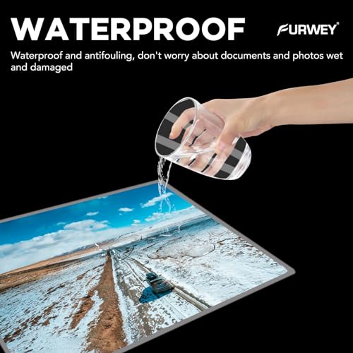 FURWEY 600 Pack Laminating Sheets, 3 Mil, 9 x 11.5 Inches Thermal Laminating Pouches Lamination Sheet Paper for Laminator, Clear, Letter Size, Office and School Supplies - Image 2