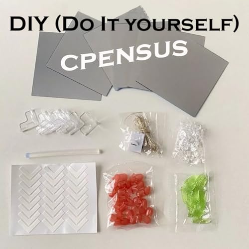 CPENSUS Acrylic Diy - Do It Yourself - Tulip Cube Mirror Lamp, 30 Flowers Led Decorative Lamp, 2 In 1 Mirror & Table Ornaments For Bedroom Livingroom Desktop Decor Birthday Gift multicolor - Image 2