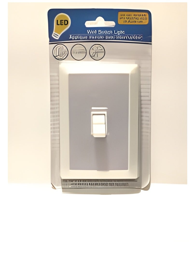 مفتاح حائط LED 4 لاسلكي، 3 مصابيح LED تعمل بالبطارية، مفتاح جداري خفيف لخزانة غرفة النوم، قاعة المرآب أبيض  - Image 4
